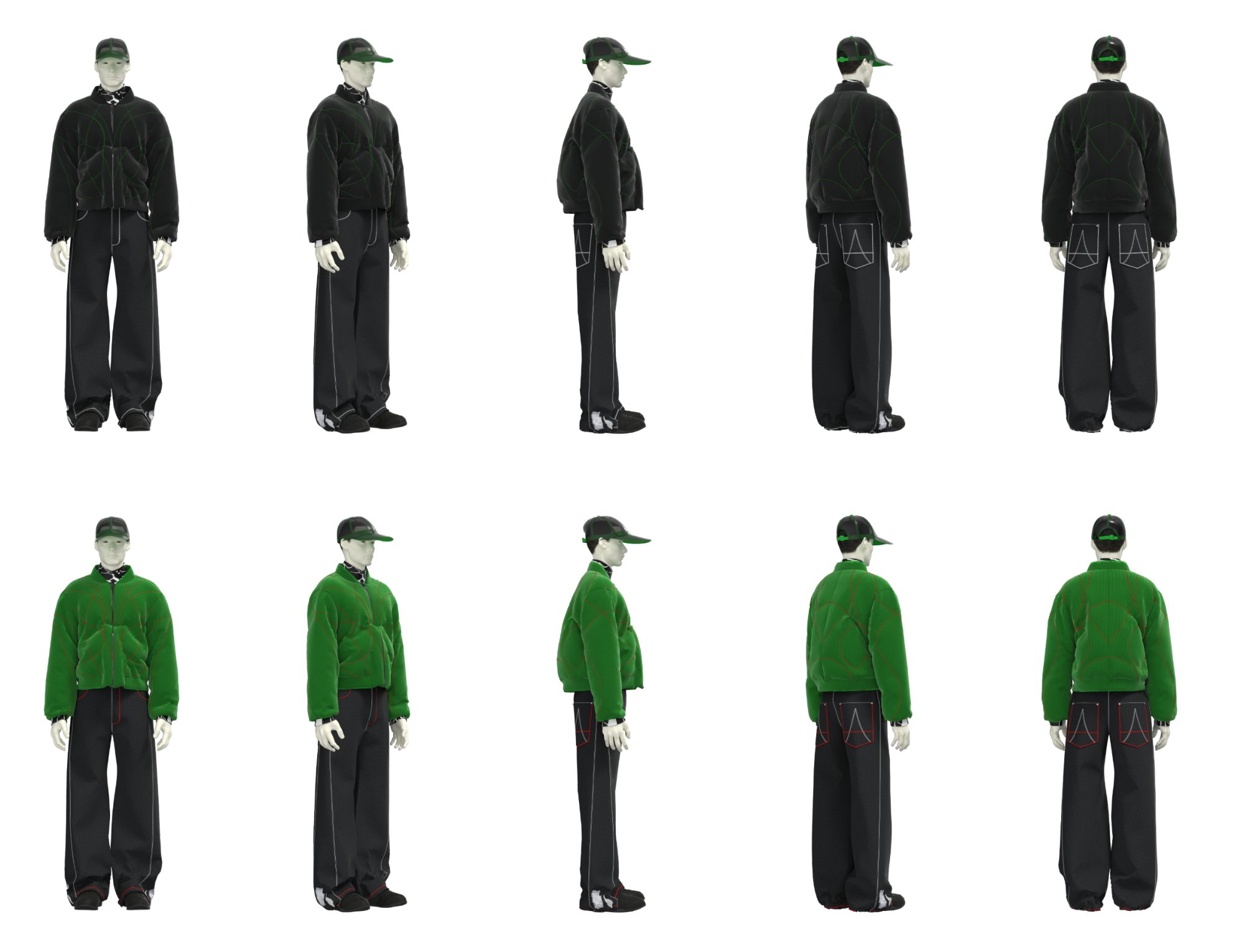 Bomber Set — Colourways