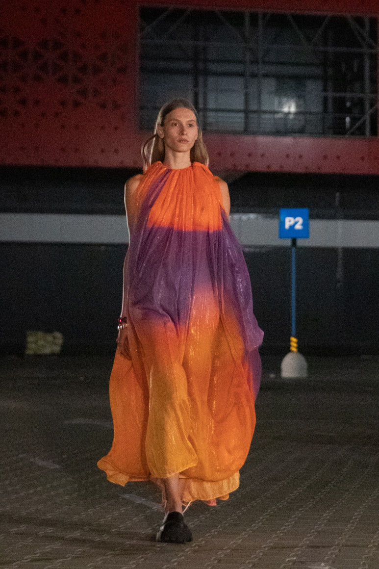 Orange / Violet Gown