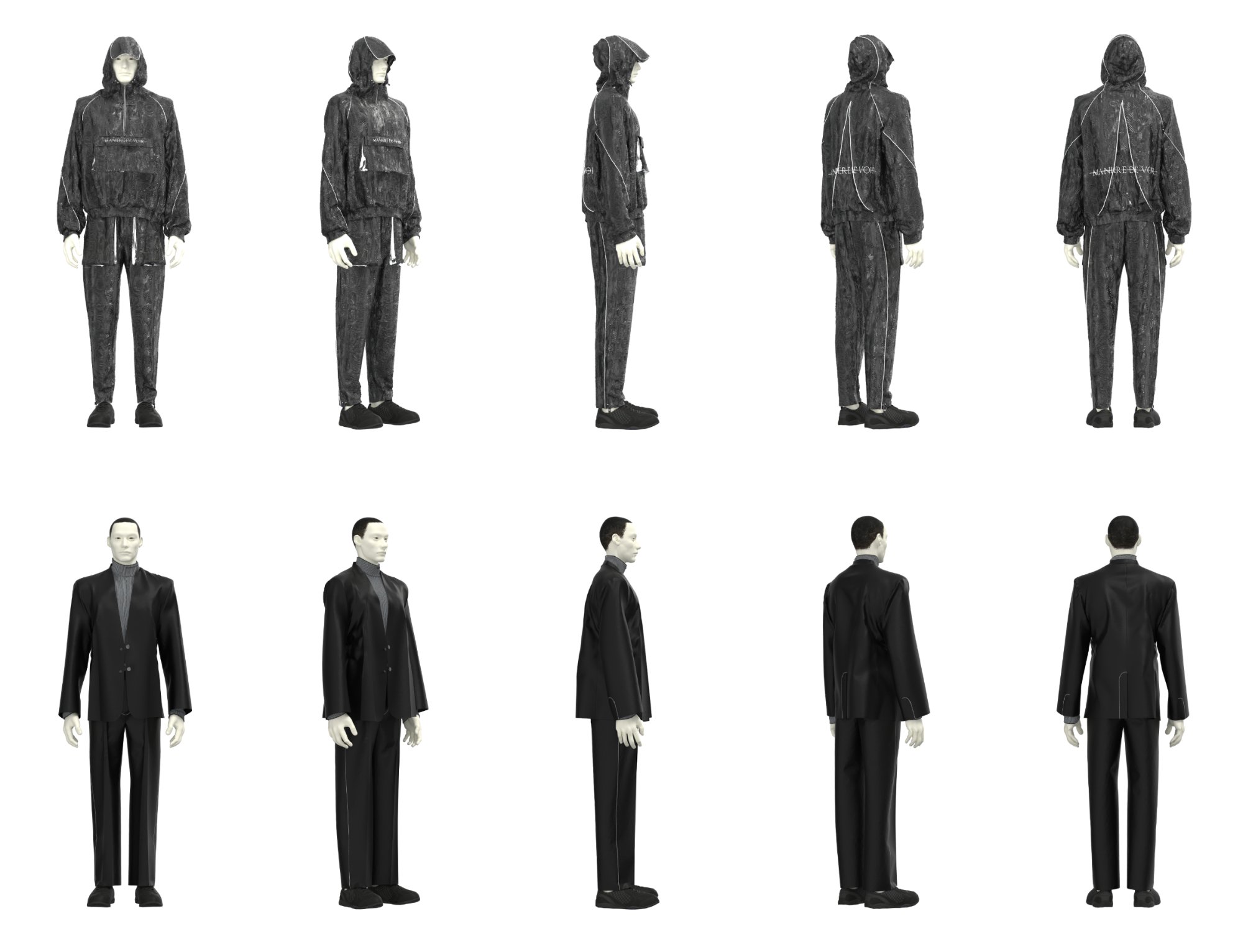 Street Set + Tailored Suit — 5-View